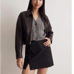 NWT Madewell Stripped Mini Skirt